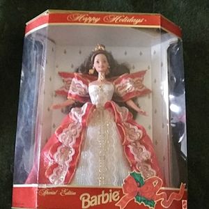 1997 10th anniversary happy holidays barbie